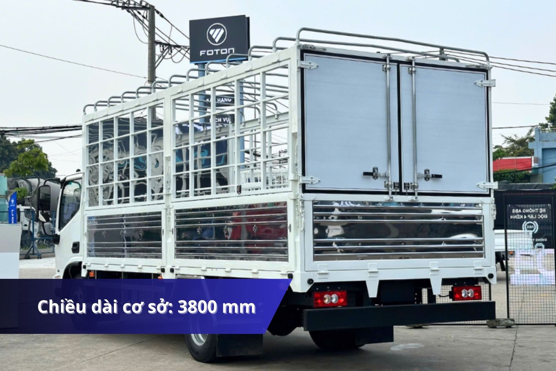 chiều dài cơ sở của foton aumark s50