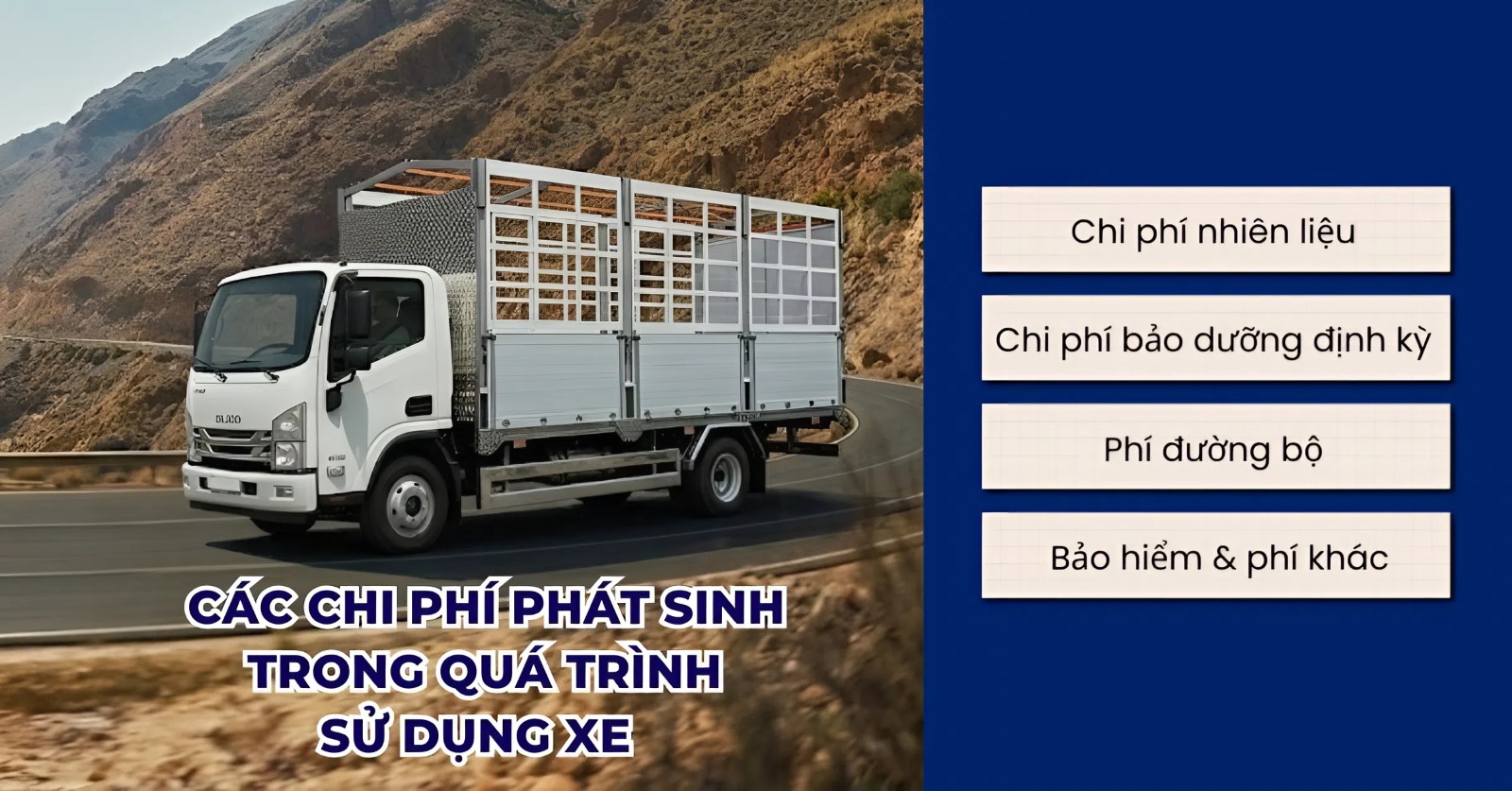 Các chi phí phát sinh trong quá trình sử dụng Foton Aumark s70