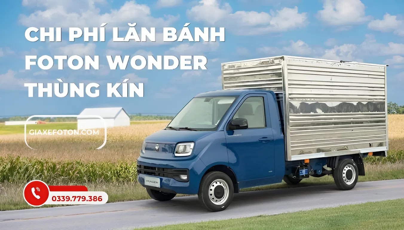 chi phí lăn bánh foton wonder thùng kín