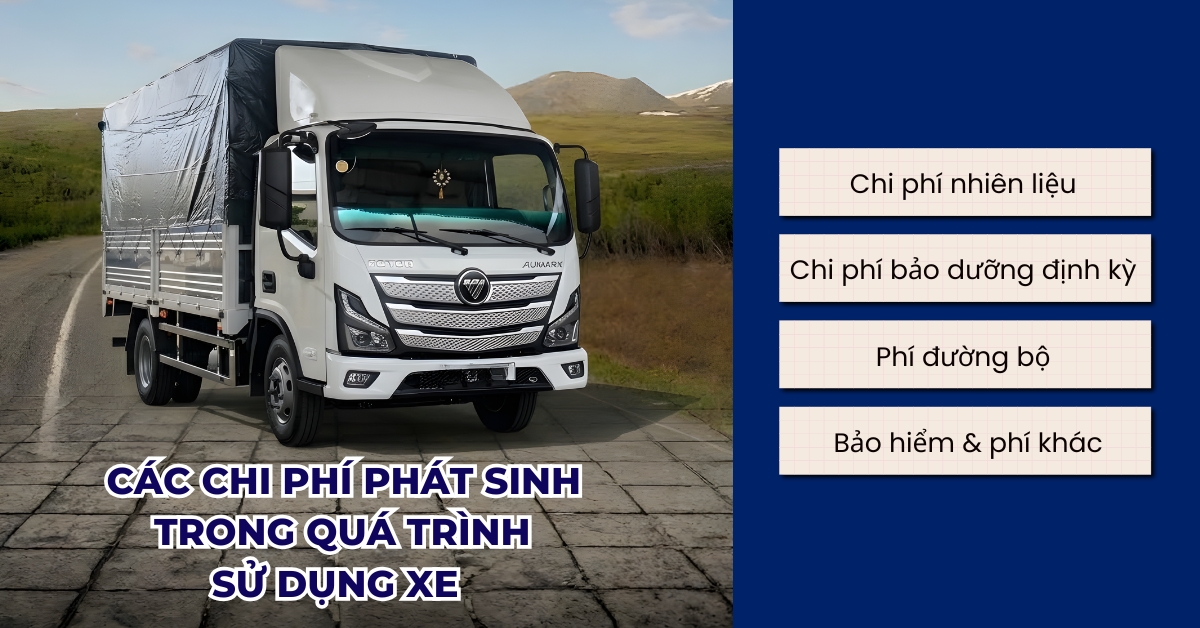 các chi phí phát sinh trong quá trình sử dụng xe tải foton s35 - kim an phát auto