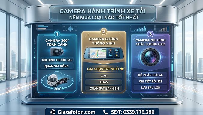 Camera hành trình xe tải - loại nào tốt nhất - Kim An Phát Auto