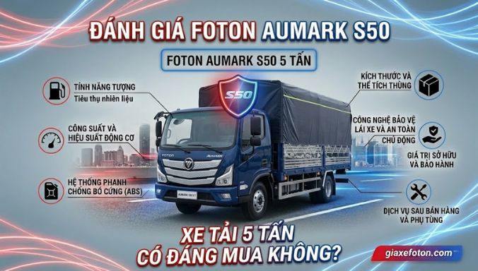Đánh Giá Foton Aumark S50 2026 Xe Tải 5 Tấn Có Đáng Mua Không