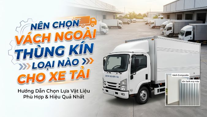 nên chọn vách ngoài thùng kín loại nào cho xe tải